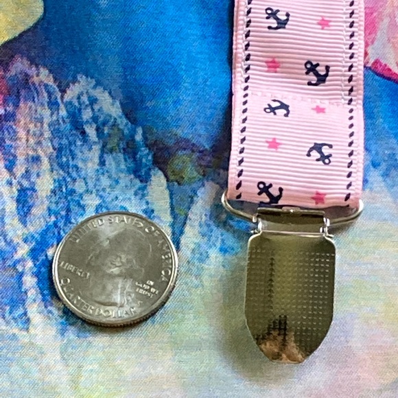 NIP Set 5 Pacifier Teething Ribbon Baby Clips 9”L - Picture 7 of 14